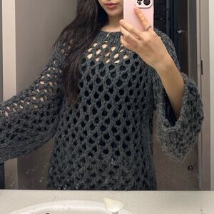 Zara hole crochet sweater